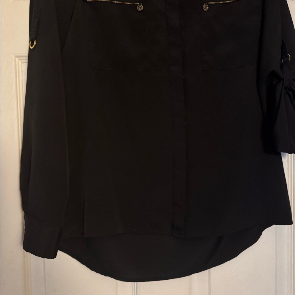 Vince Camuto Black Button Down Shirt